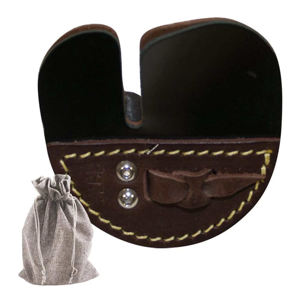 VLBB Split Finger Calf Skin Tab With ABS Spacer 4 VLBB Split Finger Calf Skin Tab With ABS Spacer - Image 2