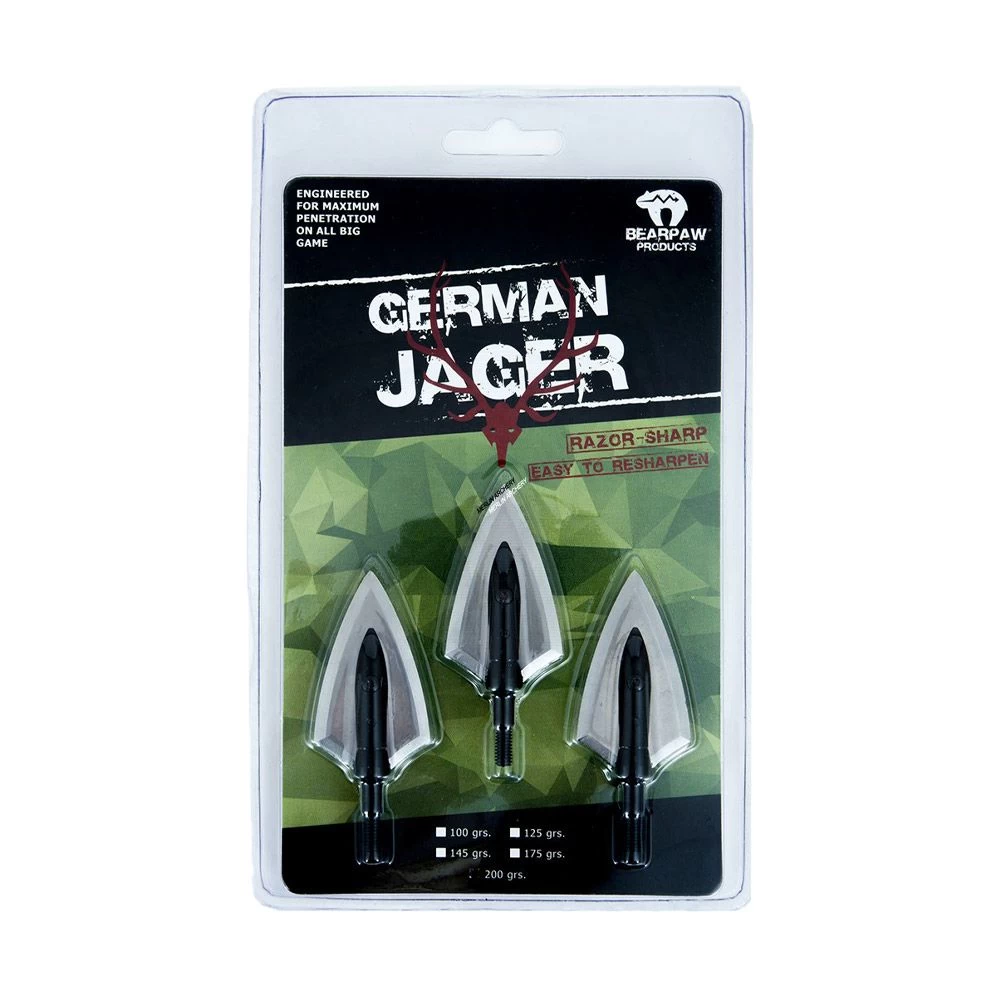 Bearpaw Jager Broadheads - 175g 3 Bearpaw Jager Broadheads - 175g
