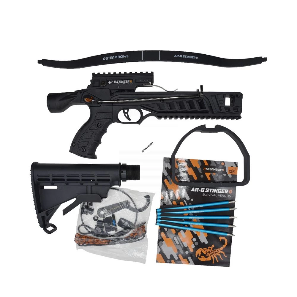Steambow AR-6 Stinger 2 Survival Crossbow - Black 3 Steambow AR-6 Stinger 2 Survival Crossbow - Black